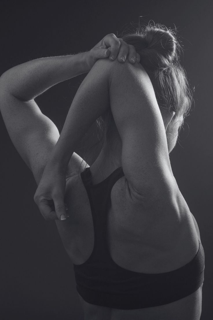 Representing correct posture and stretching.